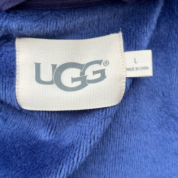 Ugg Australia Duffield II Wrap Robe Size Large Navy Blue - Picture 12 of 13